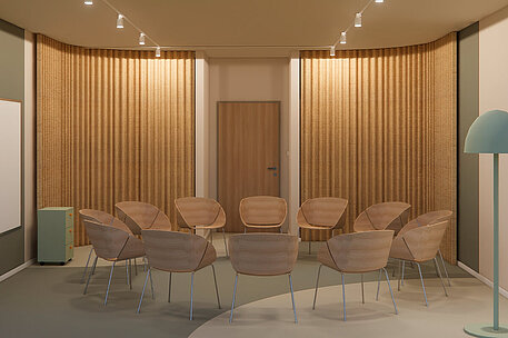 Neubau KJP Bochum Gruppentherapieraum Neubau KJP Bochum Gruppentherapieraum