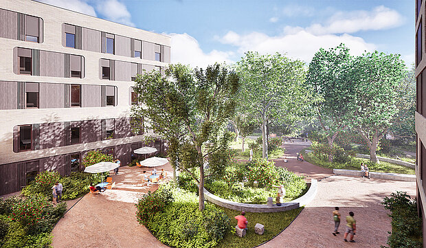 Architekturansichten innenhof