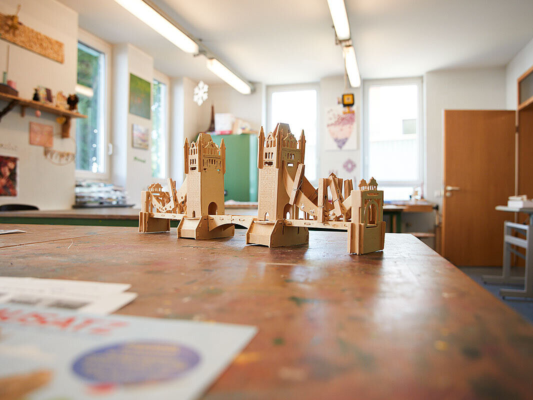 Blick in den Bastelraum der Psychiatrischen Tagesklinik