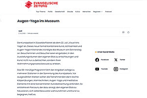 Newsartikel "Evangelische Zeitung Online"