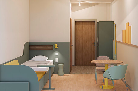 Neubau KJP Bochum Patientenzimmer Neubau KJP Bochum Patientenzimmer