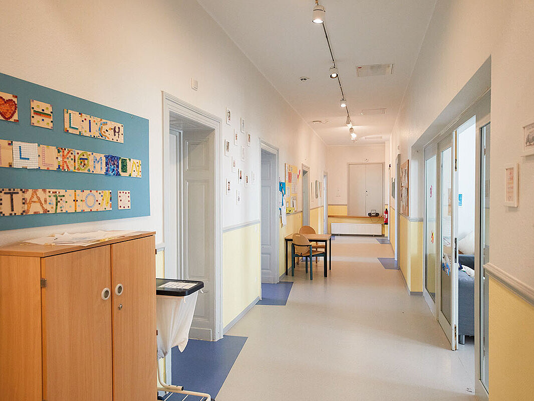 Blick in den Flur von Station 1 in Bad Neuenahr