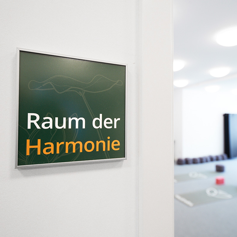 Offene Tür in den Raum der Harmonie